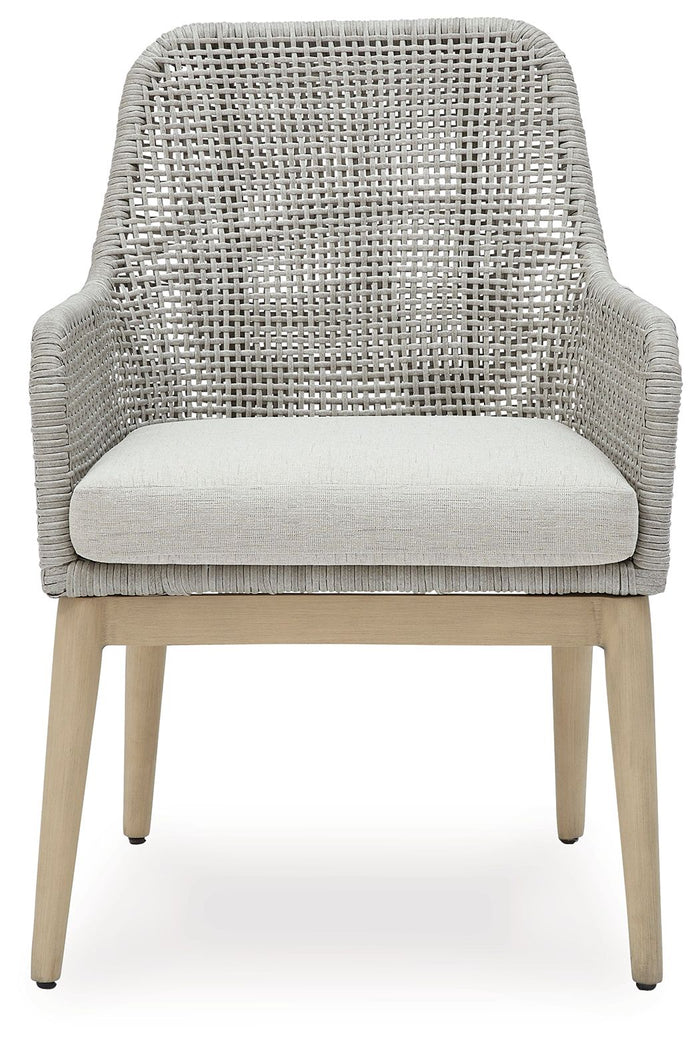 Seton Creek - Arm Chair With Cushion (Set of 2) - Gray image 4
