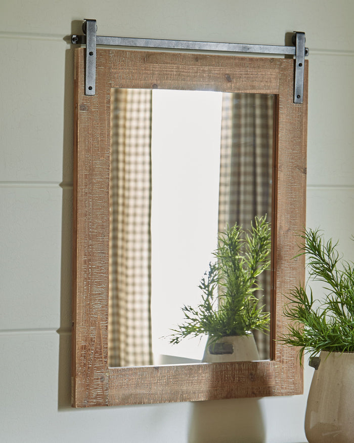 Lanie - Accent Mirror - Antique Brown image 4
