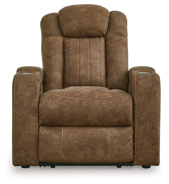 Wolfridge - Power Recliner/Adj Headrest - Brindle image 4