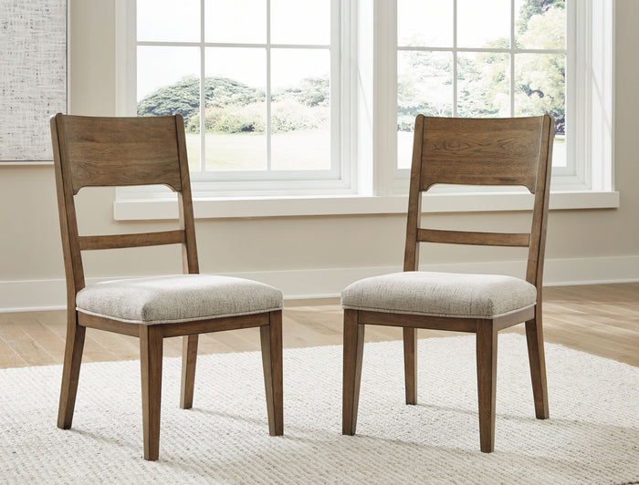 Cabalynn - Dining Uph Side Chair (Set of 2) - Oatmeal / Light Brown image 4