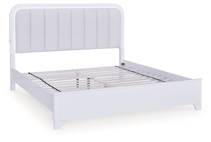Jarlee - Upholstered Panel Bed image 4