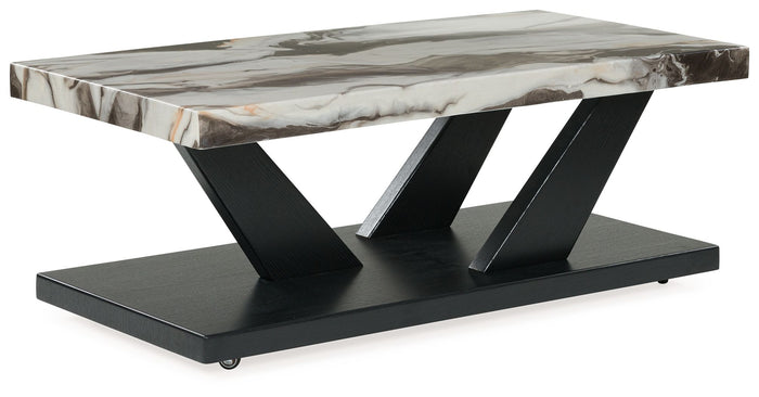 Cendill - Occasional Table Set (Set of 3) - Dark Brown / White / Black image 4