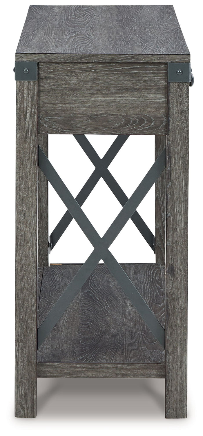 Freedan - Console Sofa Table - Grayish Brown image 4