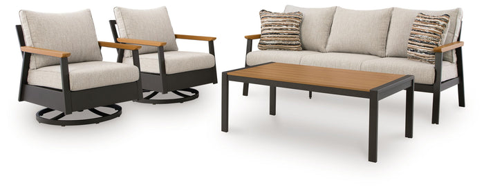 Carmel Highlands - Sofa, Chairs, Table Set (Set of 4) - Dark Brown image 4