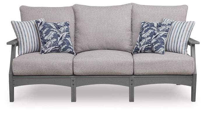 Cove Beach - Sofa With Cushion - Gray image 4