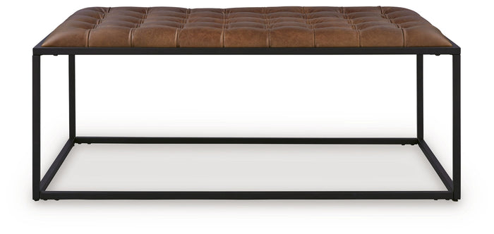 Junsor - Cocktail Ottoman - Brown / Black image 4
