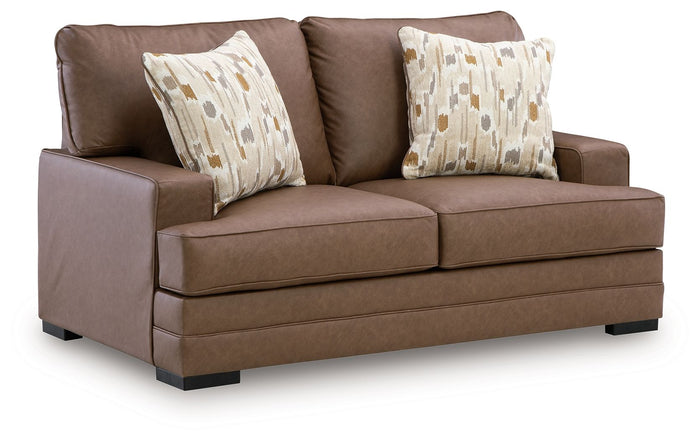 VillaCourt - Loveseat - Caramel image 1