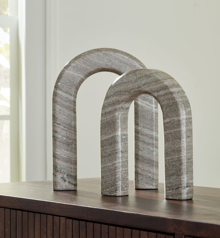 Keithton - Sculpture Set (Set of 2) - Taupe image 4
