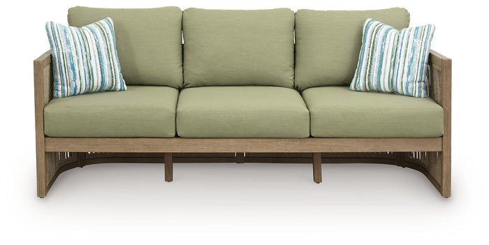 Serena Shores - Sofa With Cushion - Beige / Green image 4