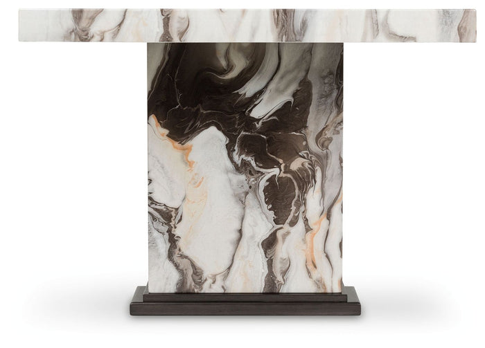 Jeshina - Dining Table - Dark Brown / Beige image 4