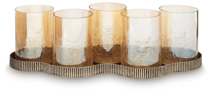 Evereton - Candle Holder - Antique Gold Finish image 1