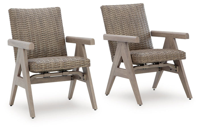 Cliff Trails - Rocking Arm Chair (Set of 2) - Beige image 1