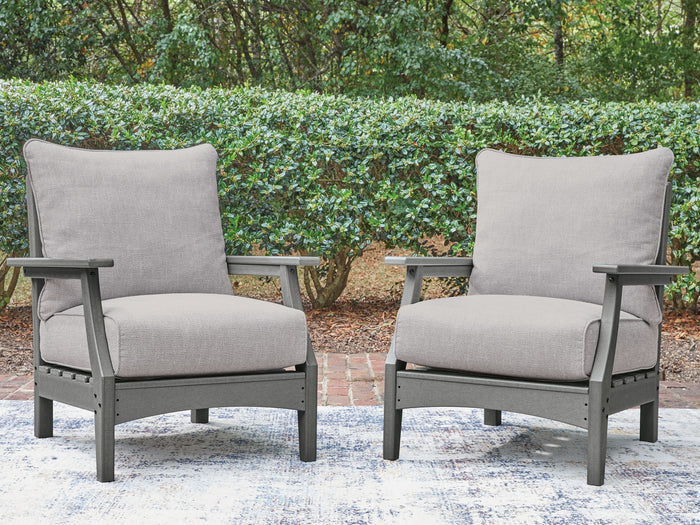Cove Beach - Lounge Chair With Cushion (Set of 2) - Gray image 4