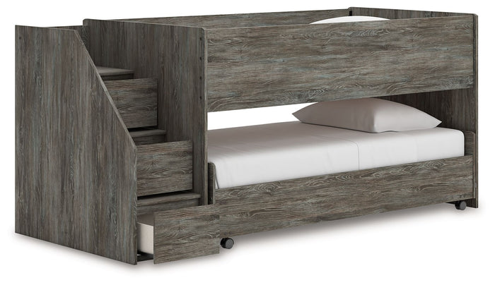Frandern - Twin Over Twin Loft Bed - Gray image 3
