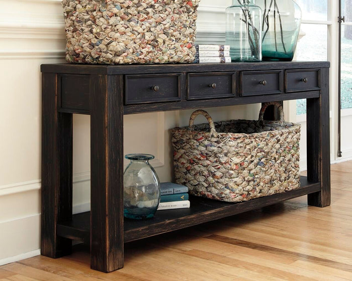 Gavelston - Sofa Table - Black image 4