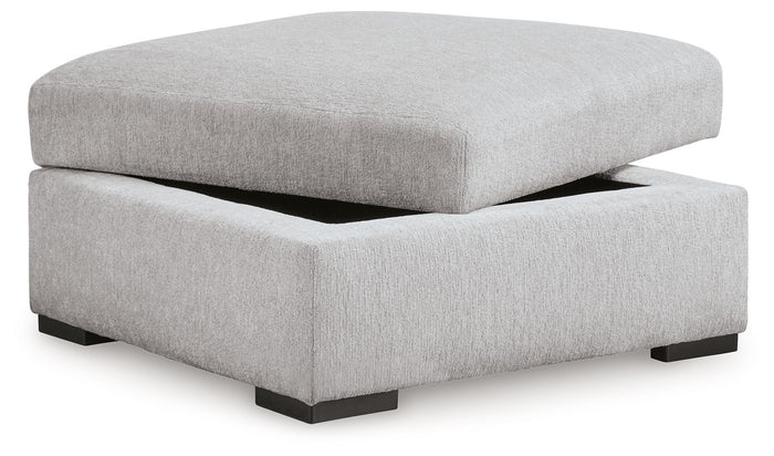Gabyleigh - Ottoman With Storage - Nickel image 4