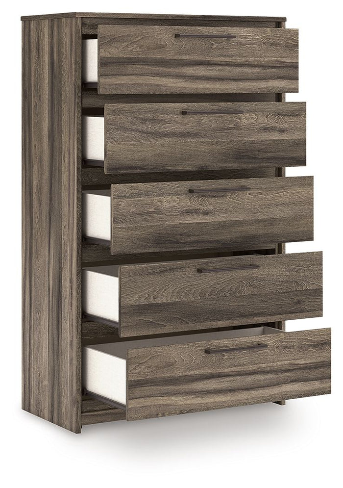 Elbrim - Five Drawer Chest - Brown image 4