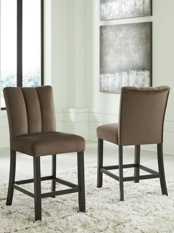 Jeshina - Upholstered Barstool (Set of 2) - Mocha image 3