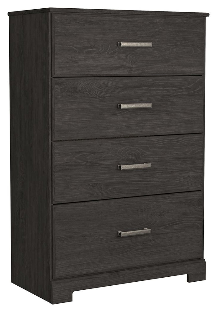 Belachime - Four Drawer Chest - Charcoal image 1