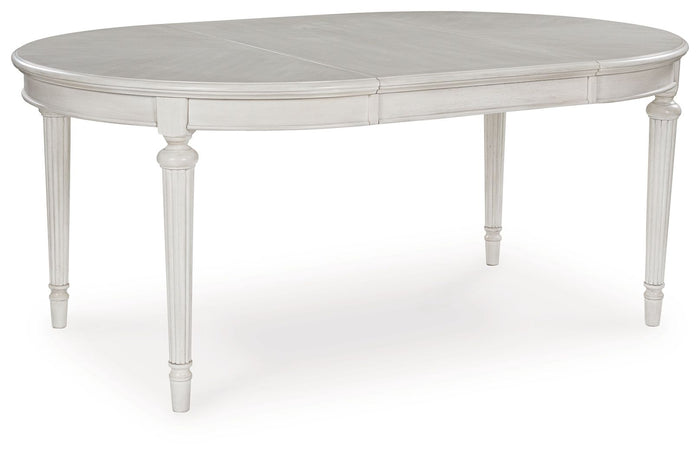 Montelaine - Oval Dining Room Extension Table - Antique White image 1