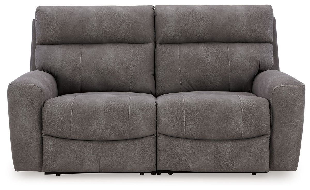 Dark Gray / 2 Pc. Power Reclining Sectional Loveseat