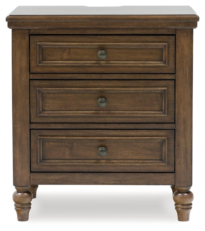 Sturlayne - Three Drawer Night Stand - Brown image 4