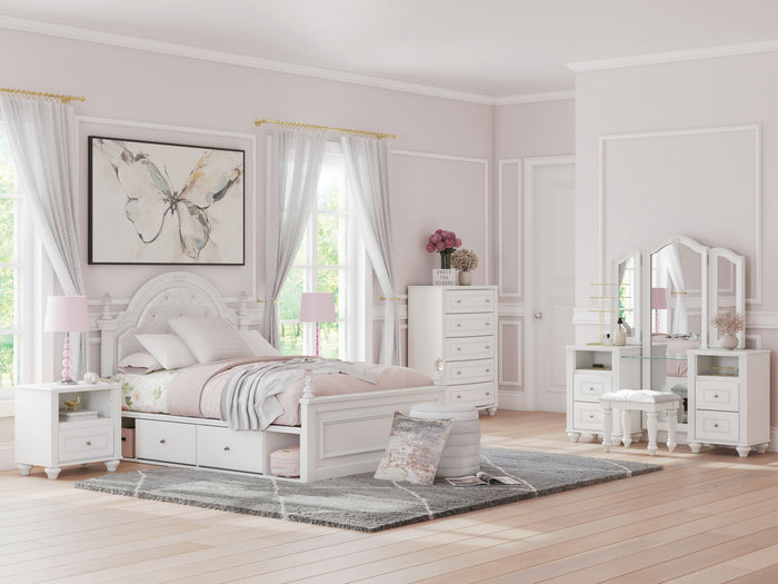Kozlani - Vanity With Mirror - White image 4
