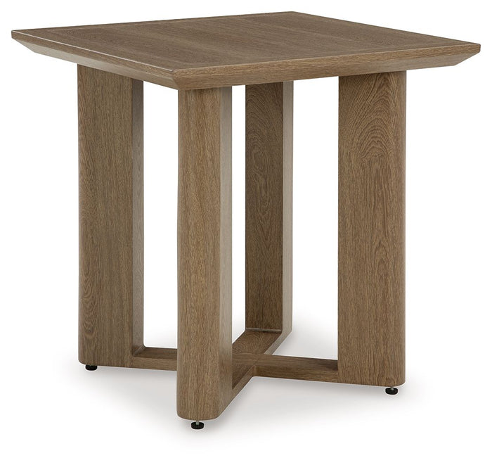 Serene Bay - Square End Table - Dark Brown image 1