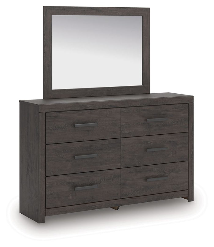 Prendonea - Dresser and Mirror - Charcoal image 1