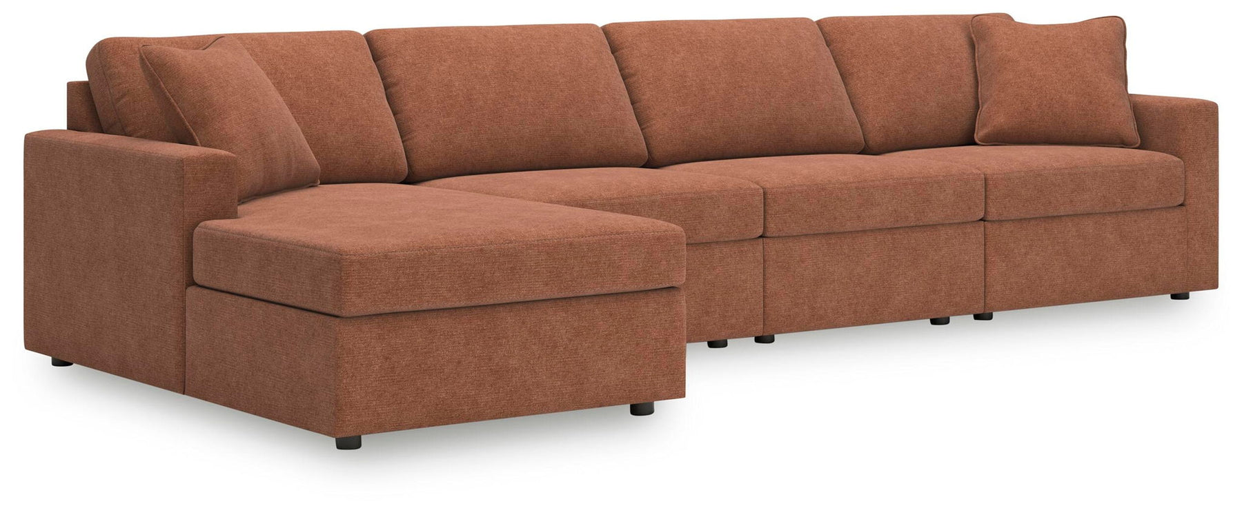 Light Brown / 4 Pc. Sectional With Laf Corner Chaise
