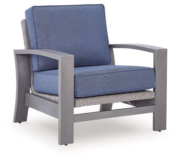 Half Moon Beach - Spring Lounge Chair - Blue / Gray image 1