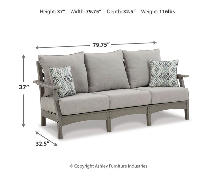 Visola - Sofa with Cushion - Gray image 4
