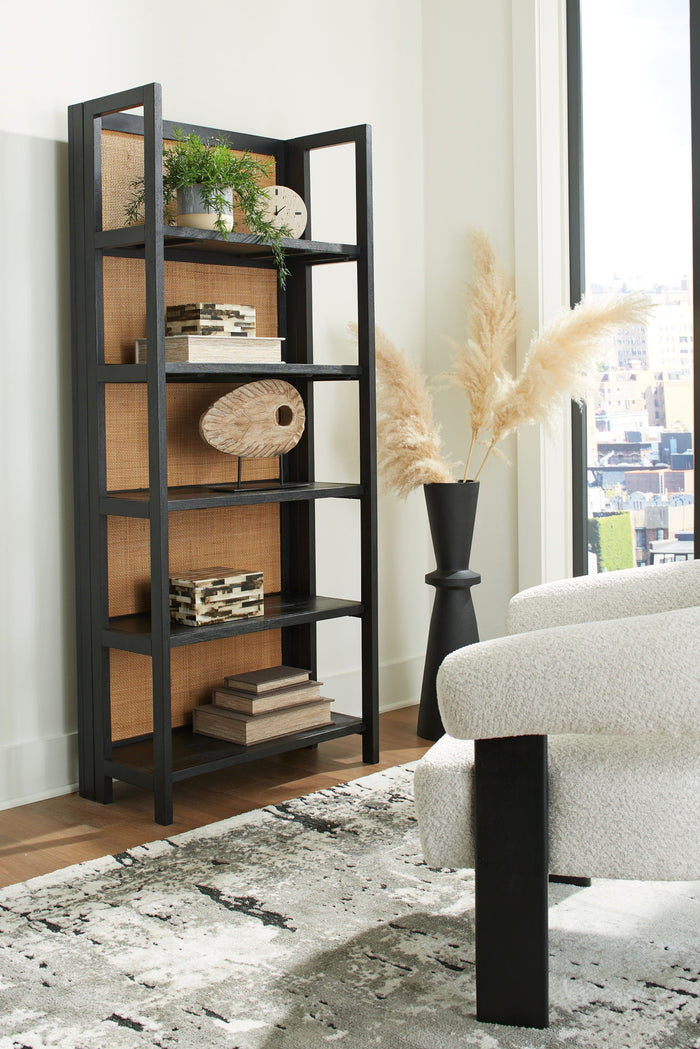 Abyard - Bookcase - Black / Natural image 4