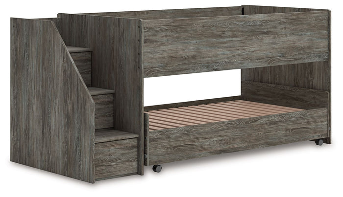 Frandern - Twin Over Twin Loft Bed - Gray image 4