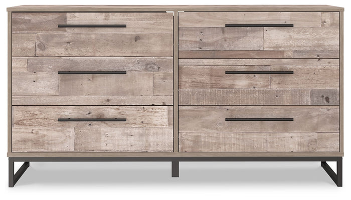 Neilsville - Six Drawer Dresser - Vinyl-Wrapped - Whitewash image 4