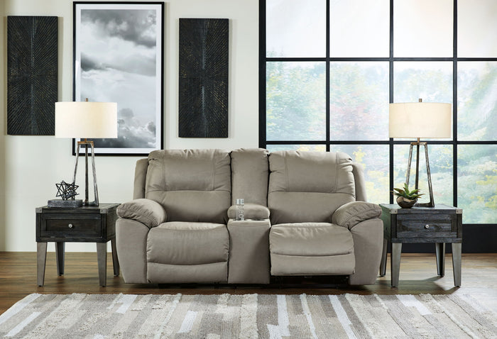 Next-Gen Gaucho - DBL Rec Loveseat w/Console - Putty image 4