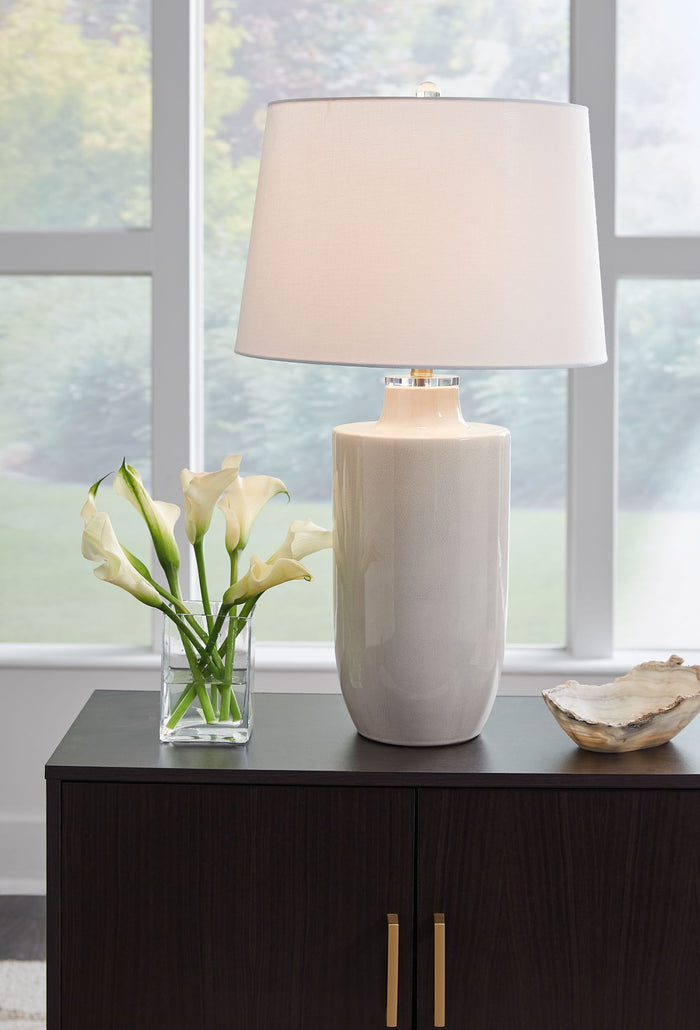 Cylener - Ceramic Table Lamp - Off White image 4