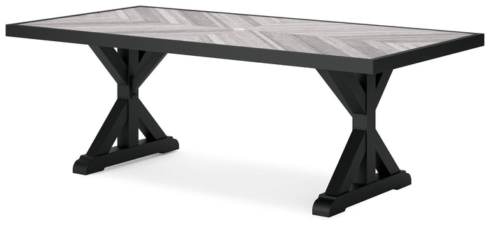Beachcroft - Rect Dining Table W/Umb Opt image 4