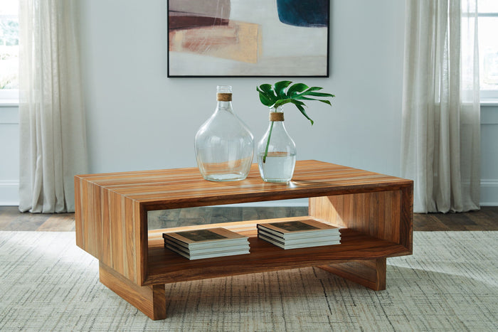 Dressonni - Rectangular Cocktail Table - Brown image 4