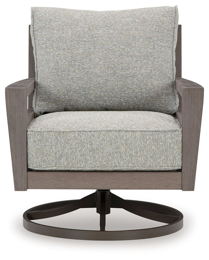 Hillside Barn - Swivel Lounge W/ Cushion - Gray / Brown image 4