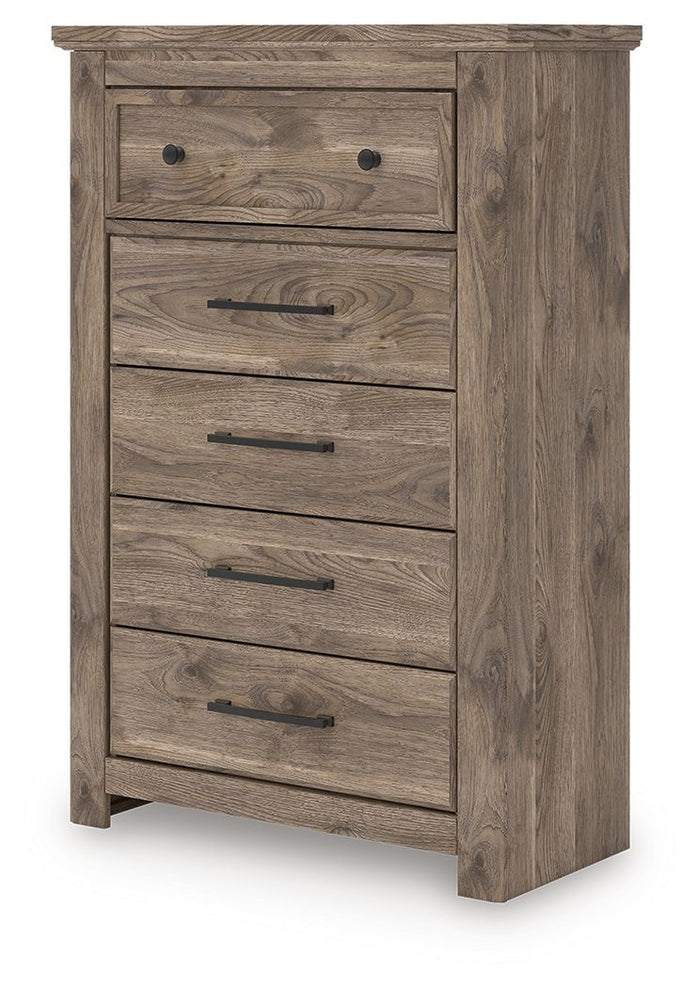 Rusticott - Five Drawer Chest - Brown image 4