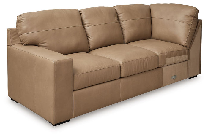 Bandon - 4-Piece Sectional With Raf Loveseat - Leather Match - Toffee image 4