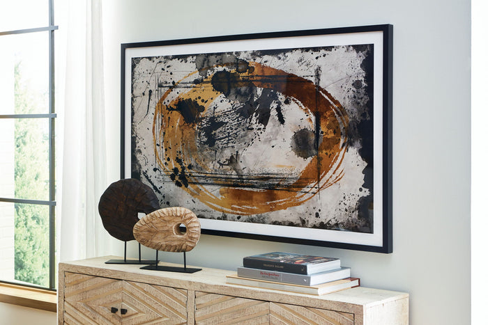 Clefting - Wall Art - Black / Caramel / Tan image 4