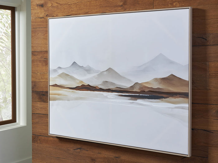 Karalen - Wall Art - White / Gray / Brown image 4